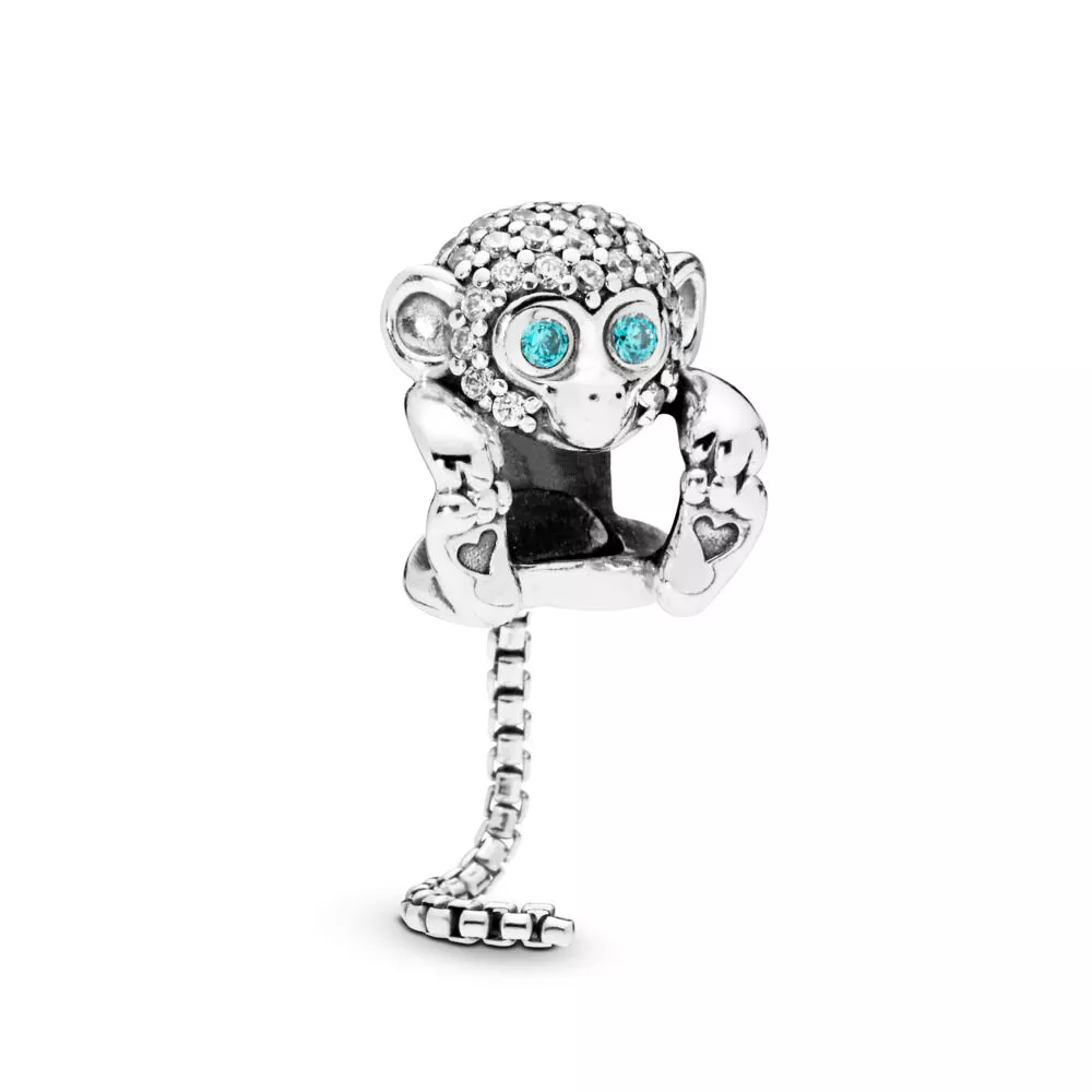 pandora sparkling monkey berlock 798054cz