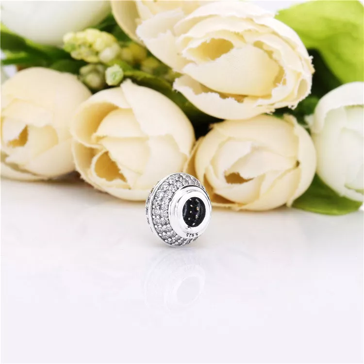 (bild till) PANDORA Sparkling Pavé Berlock Mellanled 798066CZ - View 3