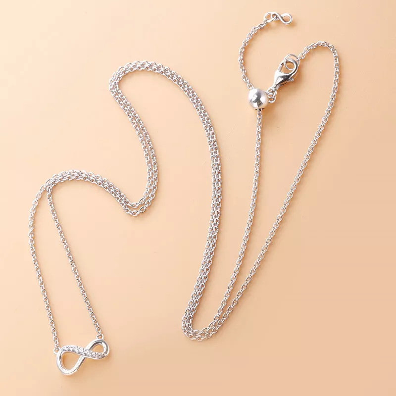 (bild till) Glittrande Evighetssymbol Halsband - 398821C01 - View 5