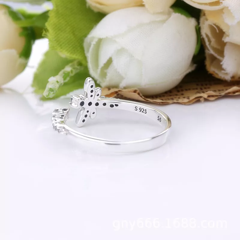 (bild till) Pandora Ring Mousserande Dragonfly - 198806C01 - View 4