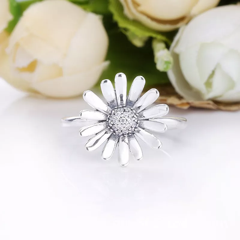 (bild till) Pandora Ring Pavé Daisy Blomma - 198817C01 - View 2