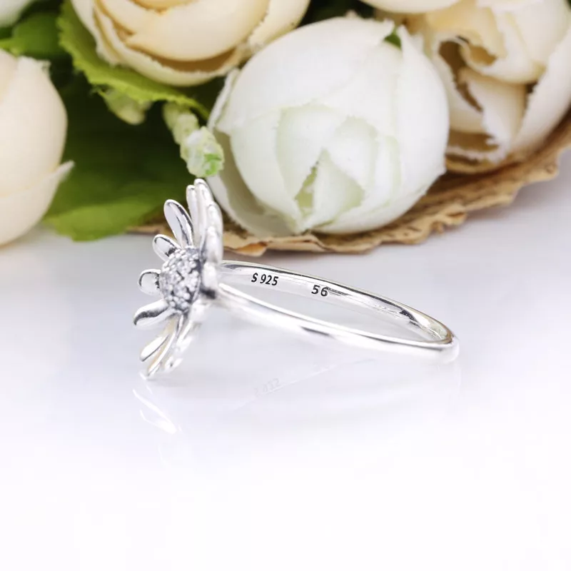 (bild till) Pandora Ring Pavé Daisy Blomma - 198817C01 - View 3