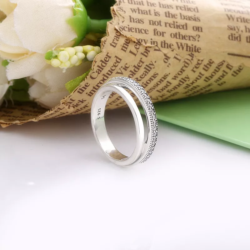 (bild till) Trippel Pavé Ring - 199040C01 - View 3