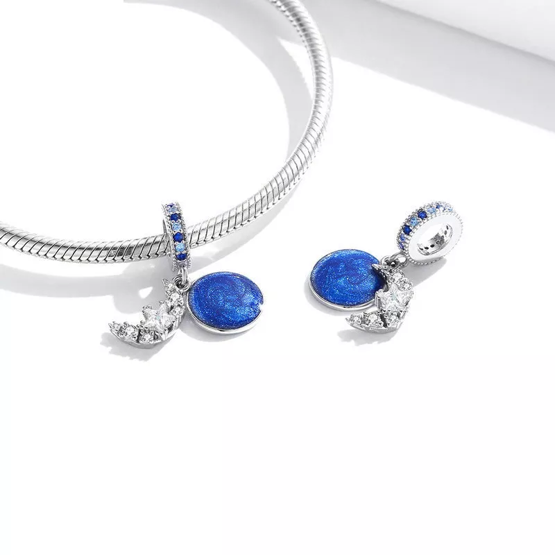 (bild till) Pandora Stil Hängberlock I Love You Moon - Bsc331 - View 2
