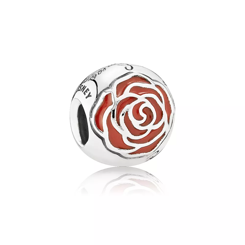 disney pandora belle's enchanted rose berlock 791575en09