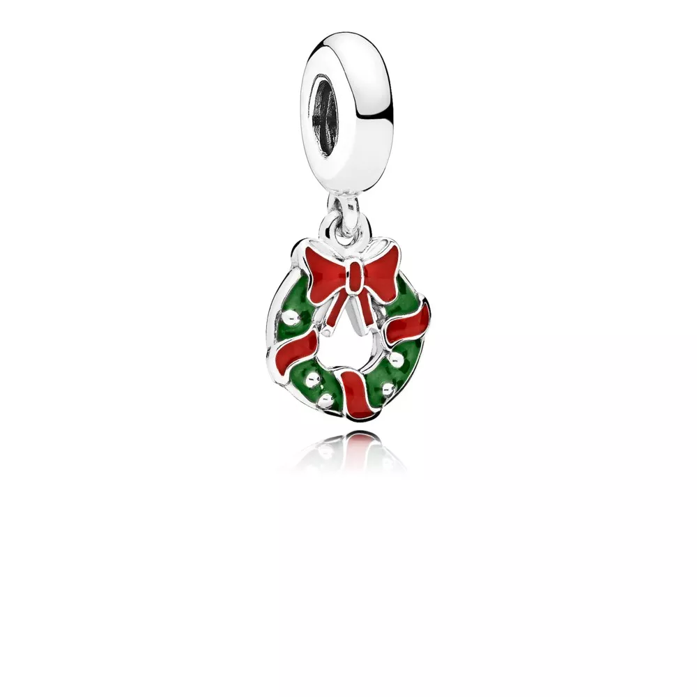 pandora holiday wreath hängberlock 796362enmx