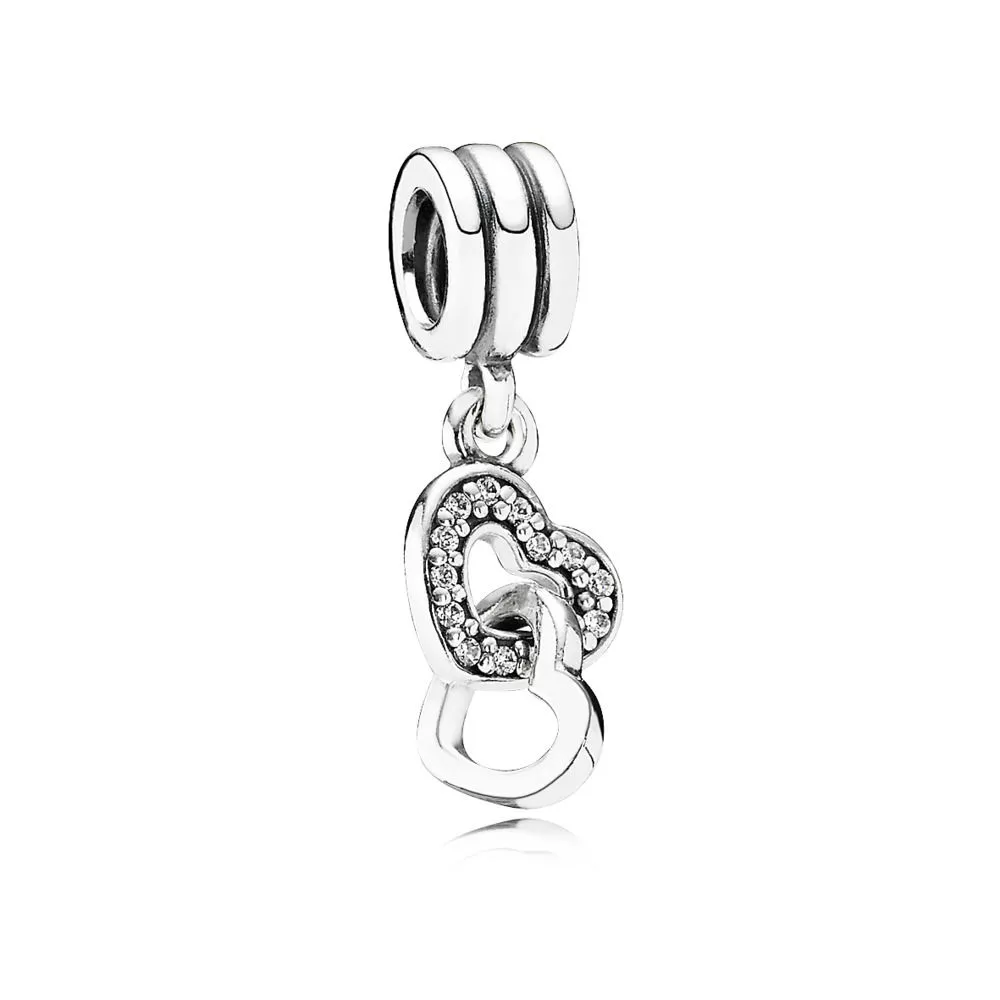 pandora interlocked hearts hängberlock 791242cz