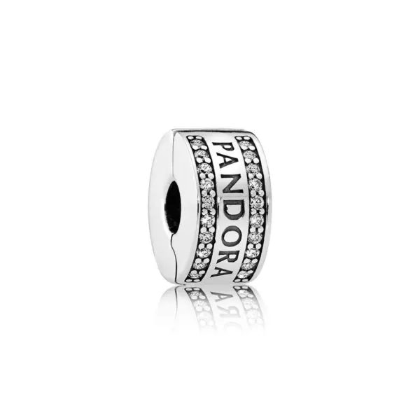 pandora logo clip berlock 792056cz