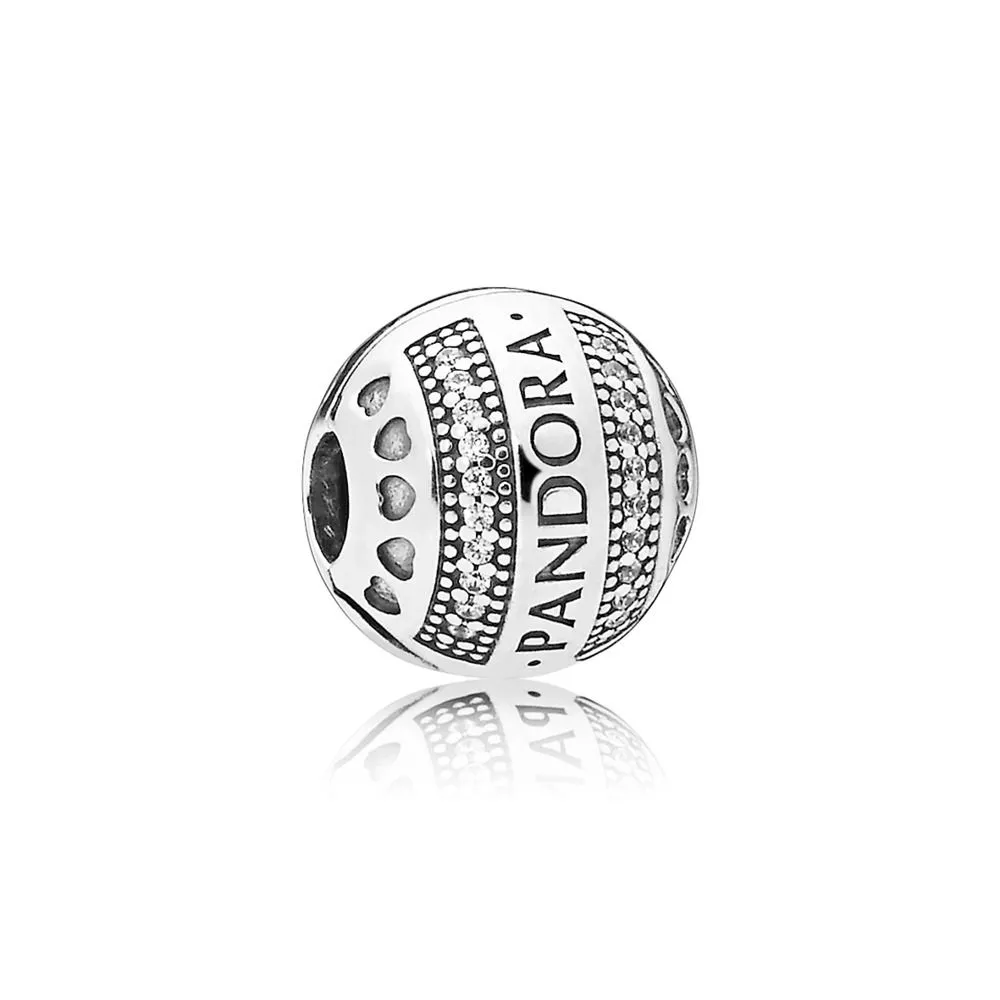 pandora logo hearts clip berlock 797433cz