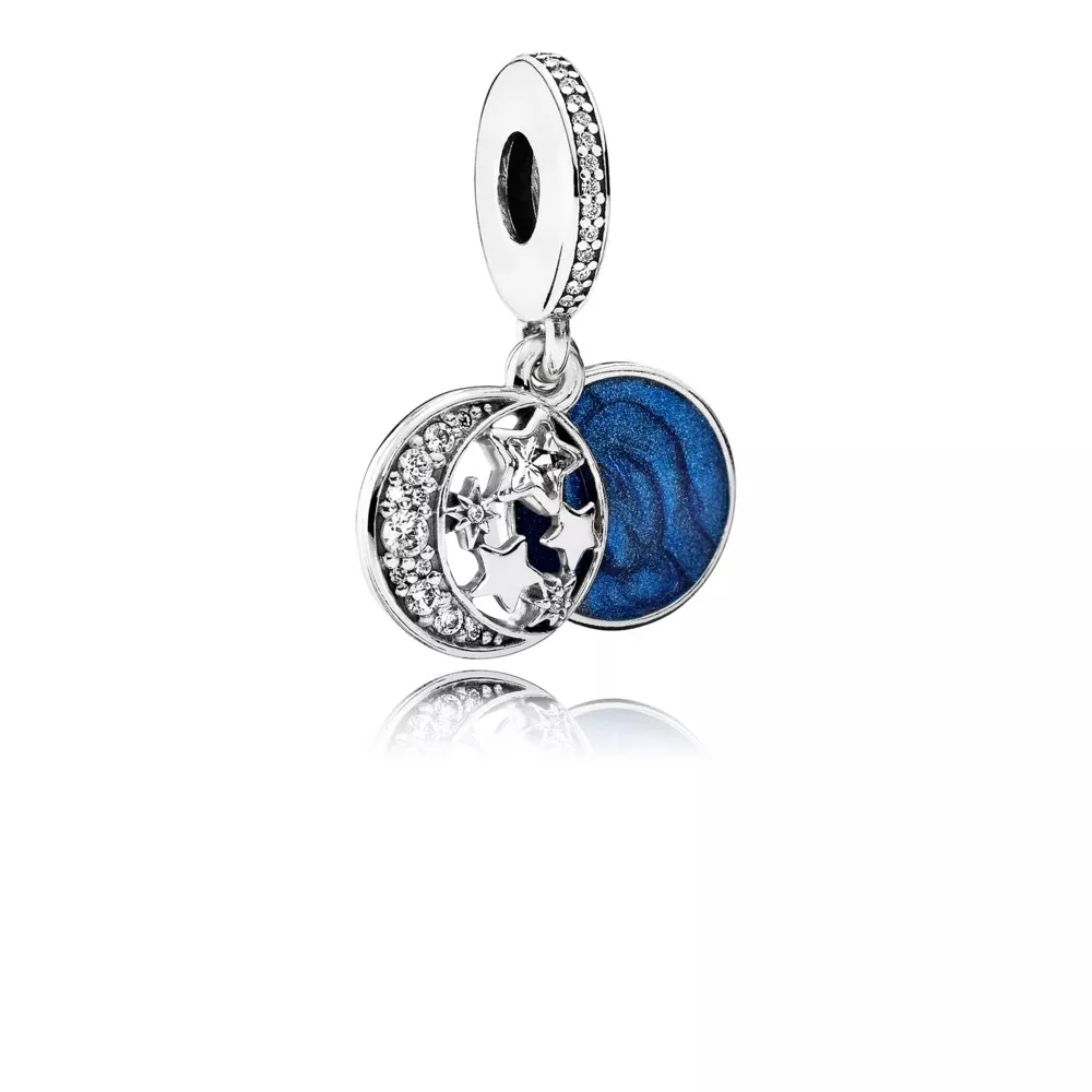 pandora moon & blue sky hängberlock 791993cz