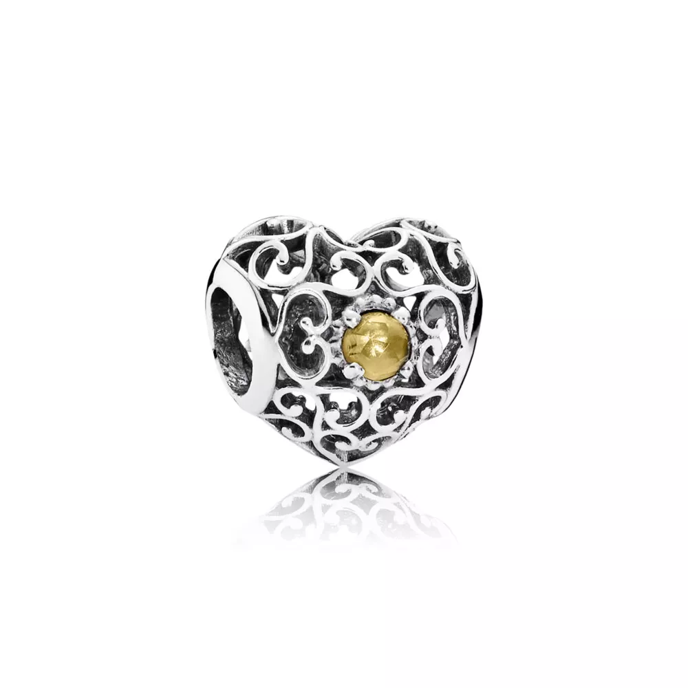 pandora november signatur hjärtat berlock 791784ci