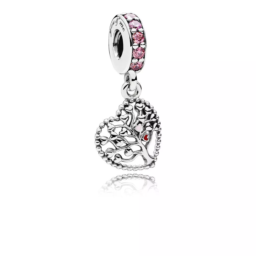 pandora pink family tree hängberlock 796592czsmx