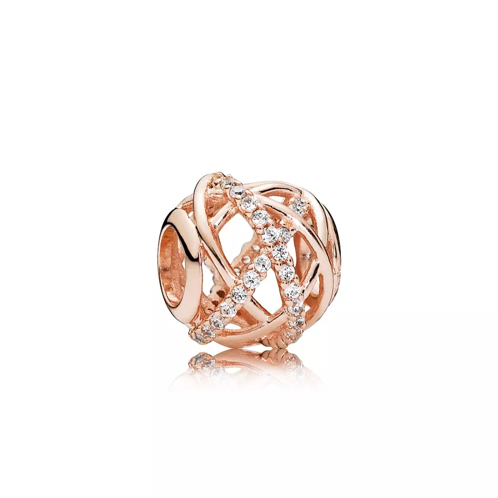 pandora sparkling & polished lines berlock 781388cz