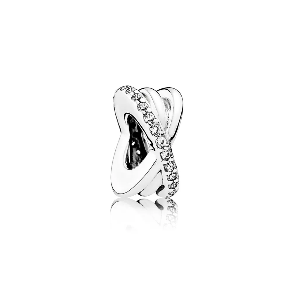 pandora sparkling & polished lines klämstopp 791994cz