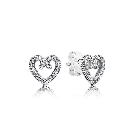 pandora heart swirls stiftörhängen 297099cz