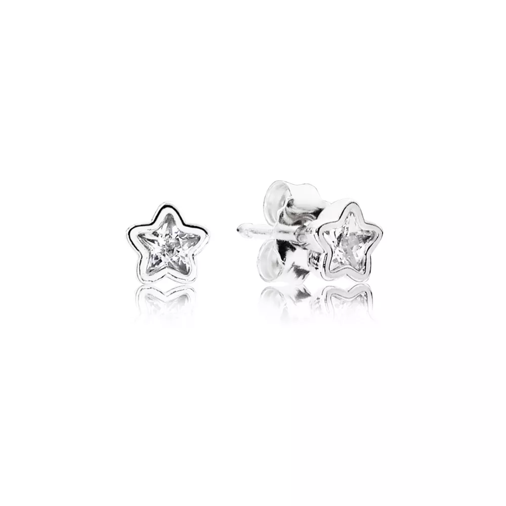 pandora sparkling star örhängen 290597cz