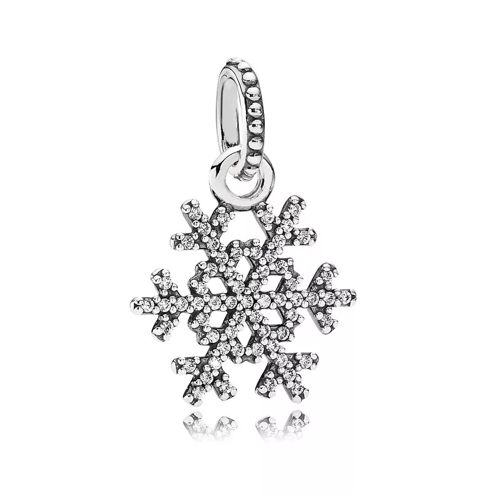 pandora sparkling snowflake hängsmycke 390354cz