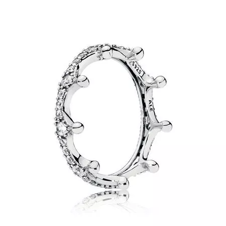 pandora clear sparkling crown ring 197087cz