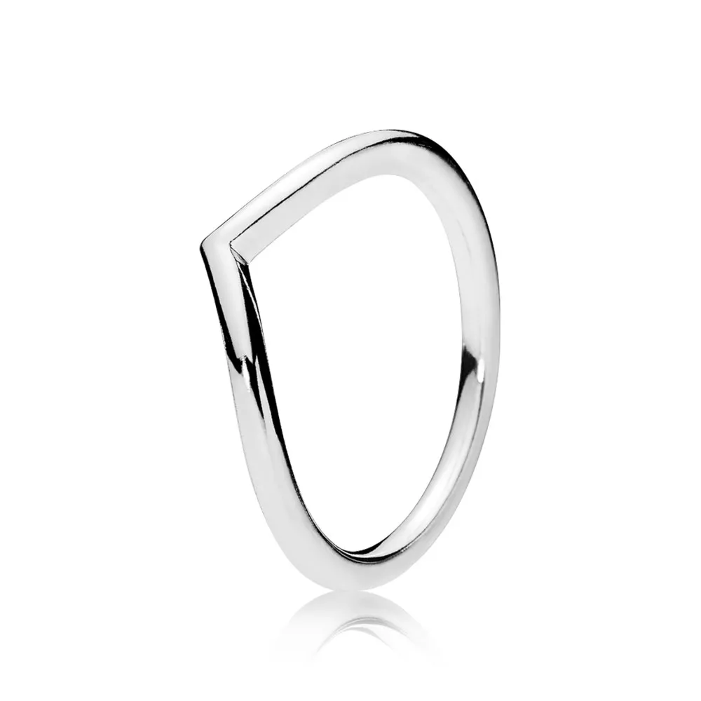 pandora polished wishbone ring 196314