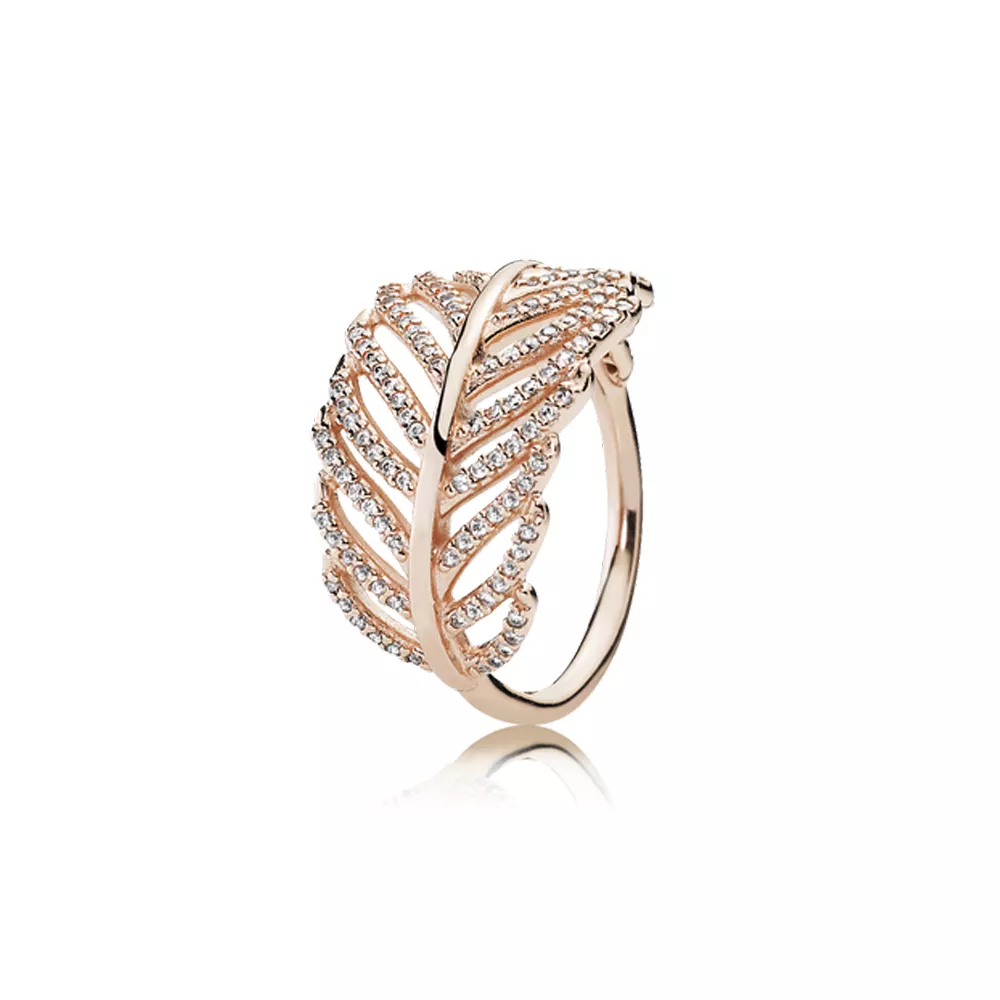 pandora shimmering feather 180886cz