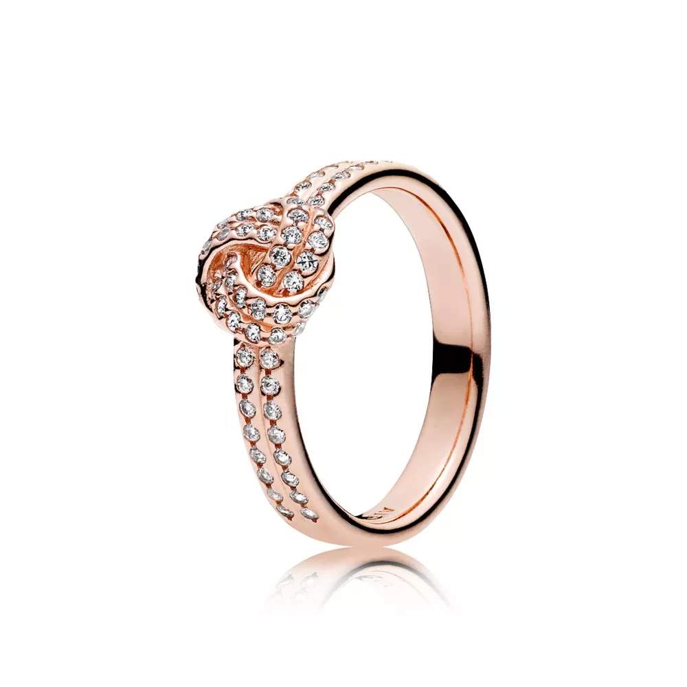 pandora sparkling love knot ring 180997cz