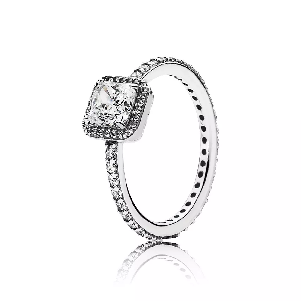 pandora square sparkle ring 190947cz