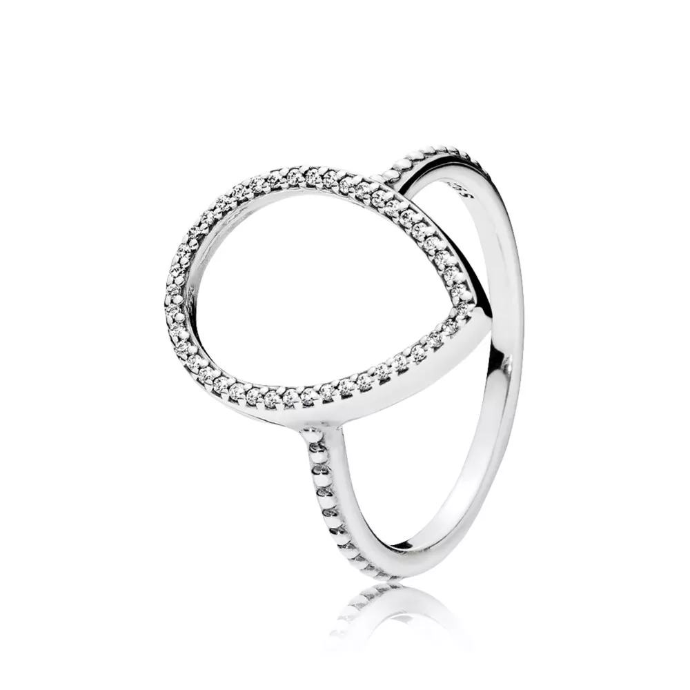 pandora teardrop silhouette ring 196253cz
