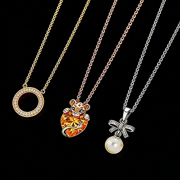 (bild till) Halsband med hängsmycken